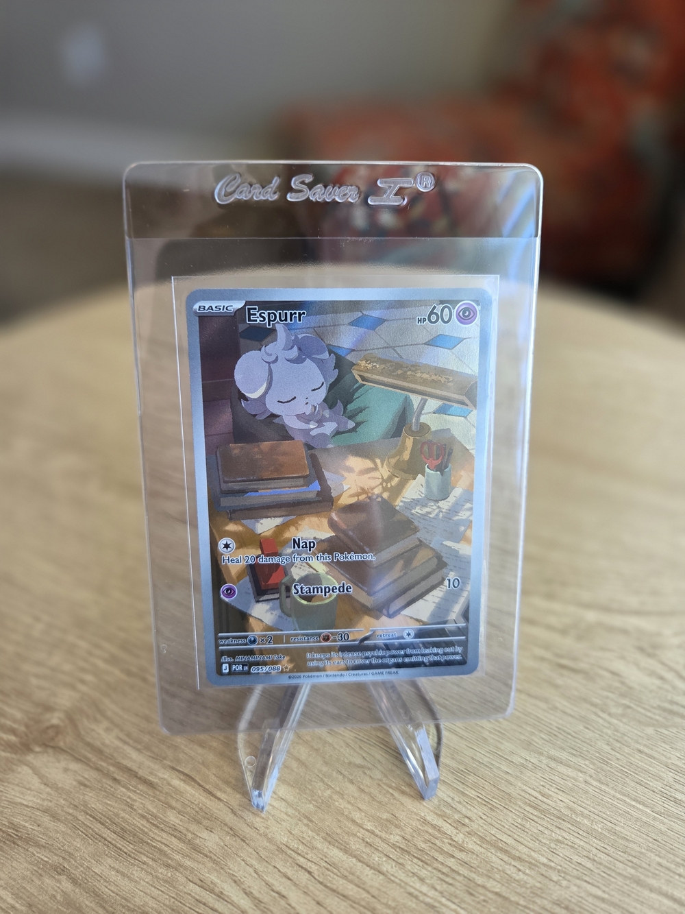 Espurr Full Art Pokémon Card TCG From Perfect Order Card Set